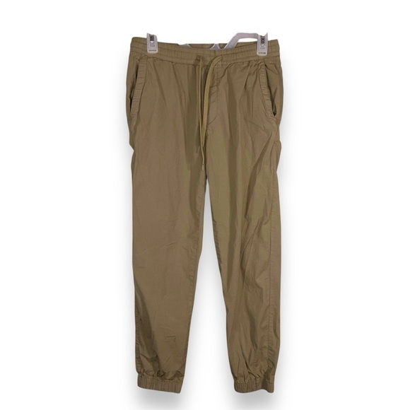 SMALL ZARA KHAKI CARGO PANTS ELASTIC WAIST POCKETS CASUAL OUTDOOR Y2K - Picture 1 of 15
